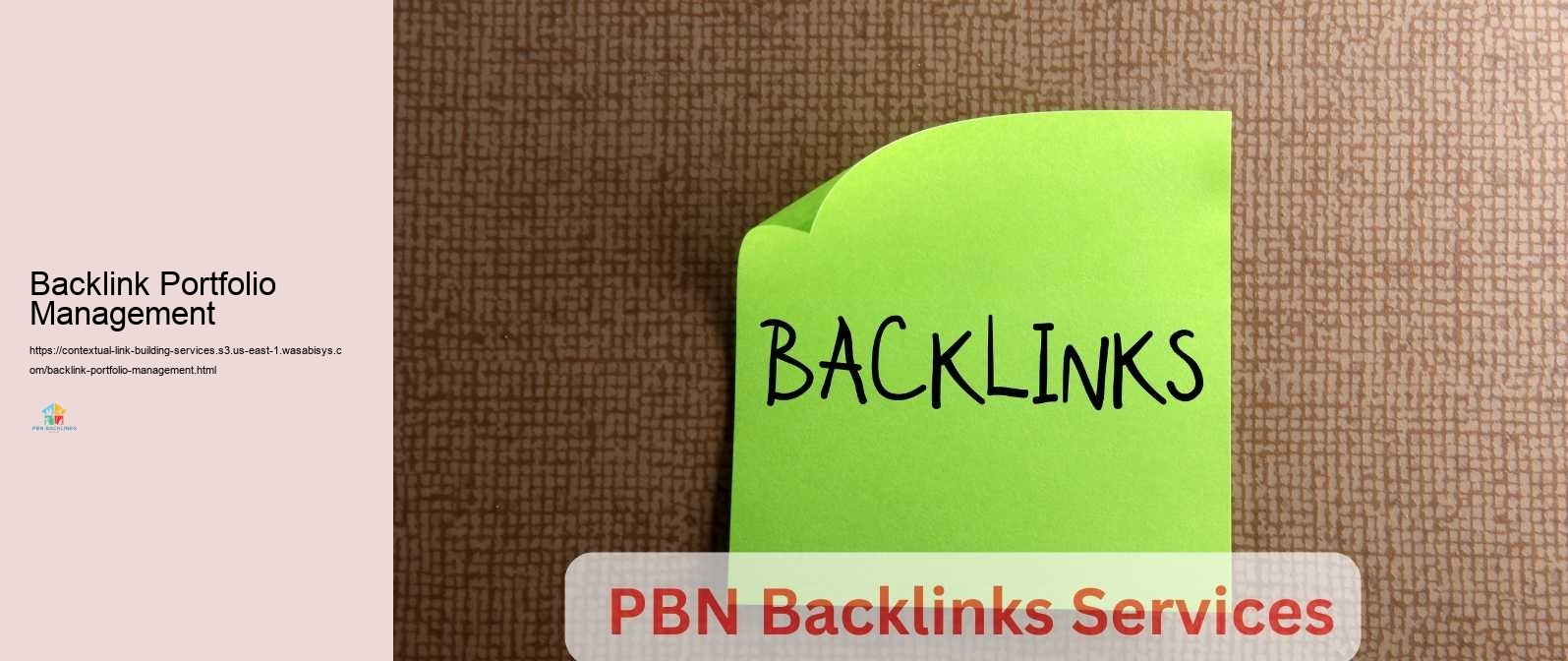 Backlink Portfolio Management